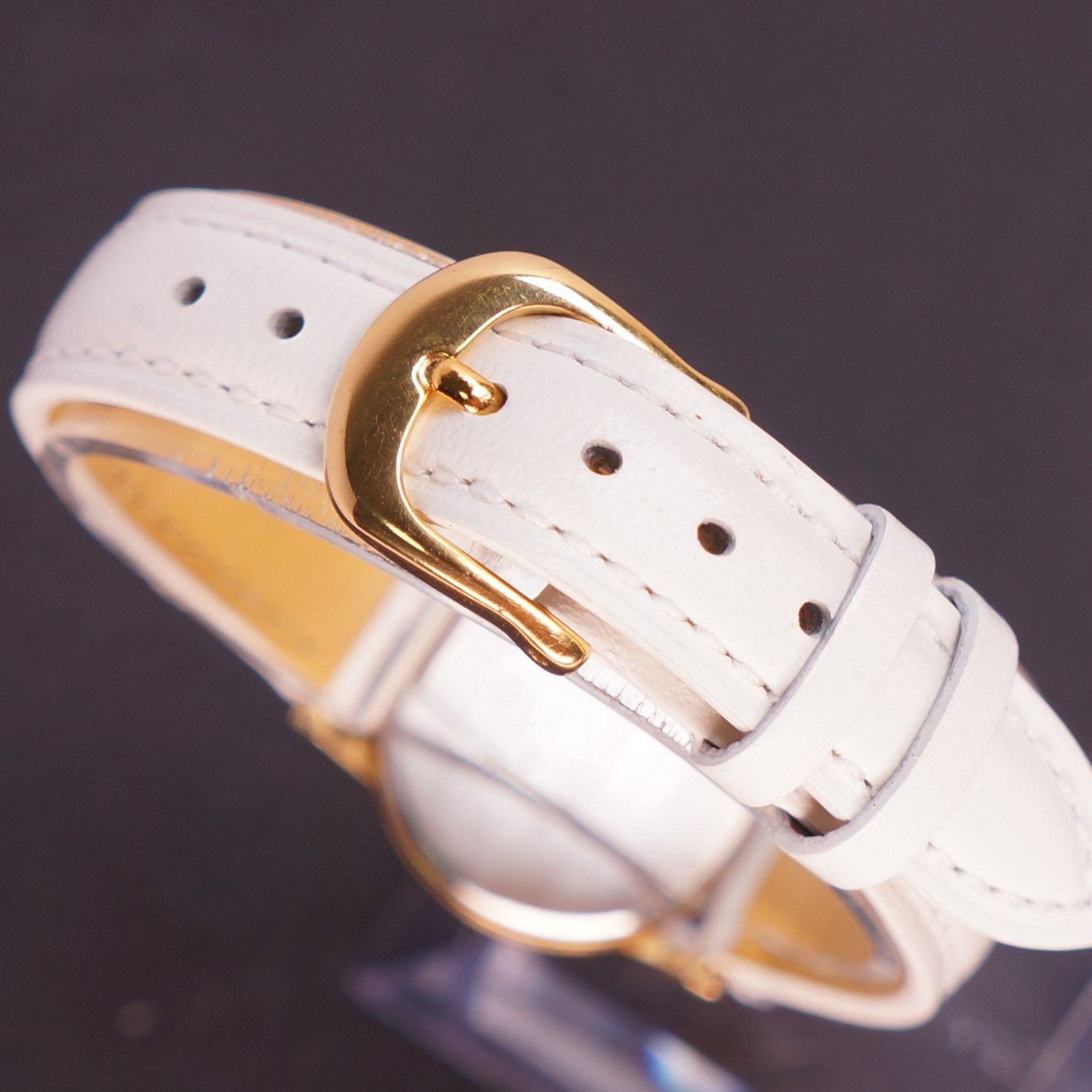 稼働品】SEIKO エクセリーヌ アンティーク 電池交換済 新品革ベルト