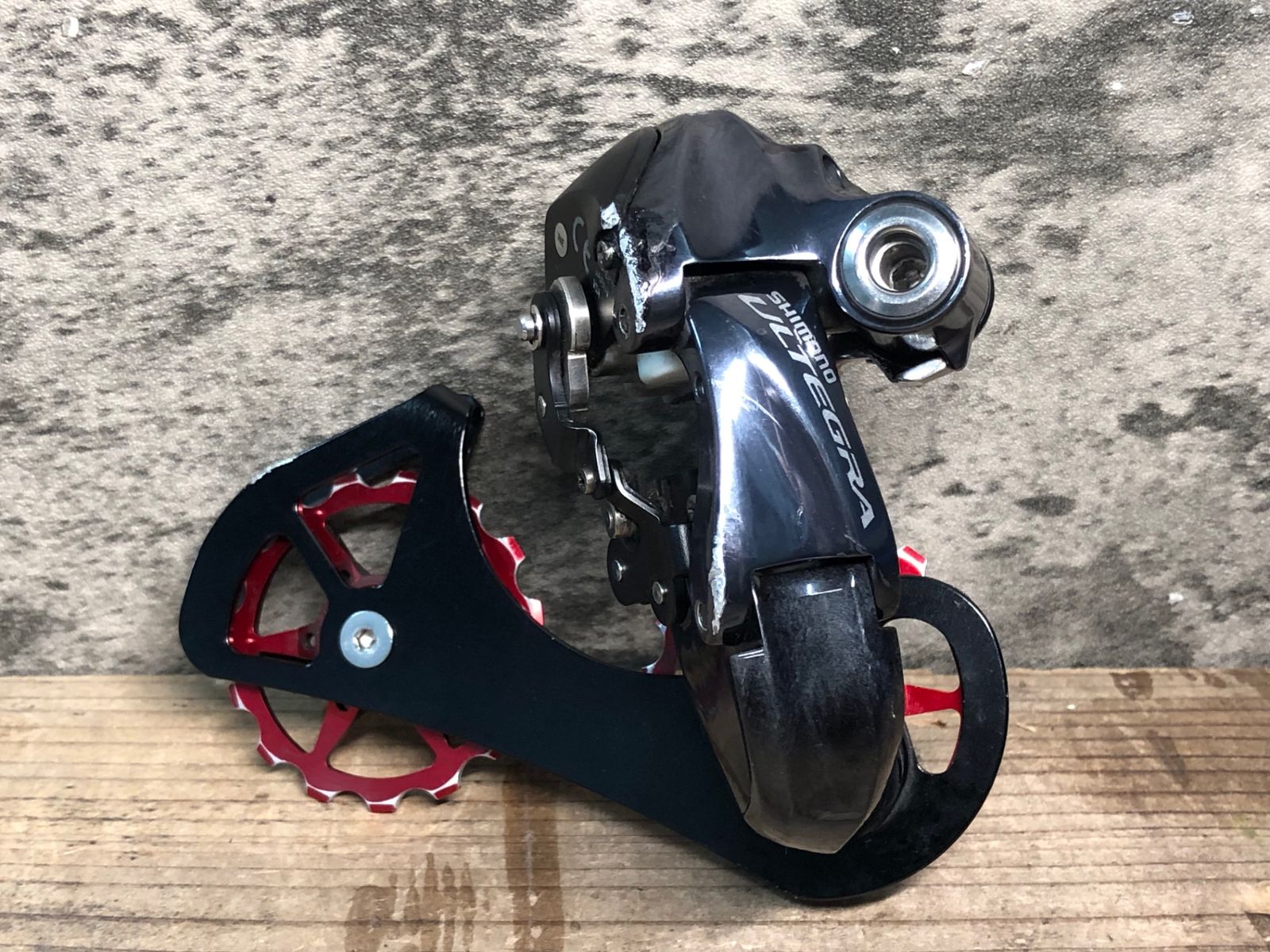 JA962 シマノ SHIMANO アルテグラ ULTEGRA RD-6870 リアディレイラー 11S Di2 接続 済み 補修跡あり プーリー非純正