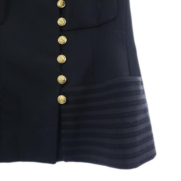 シャネル 20172 ココ金ボタン スーツジャケット 42 黒 CHANEL  