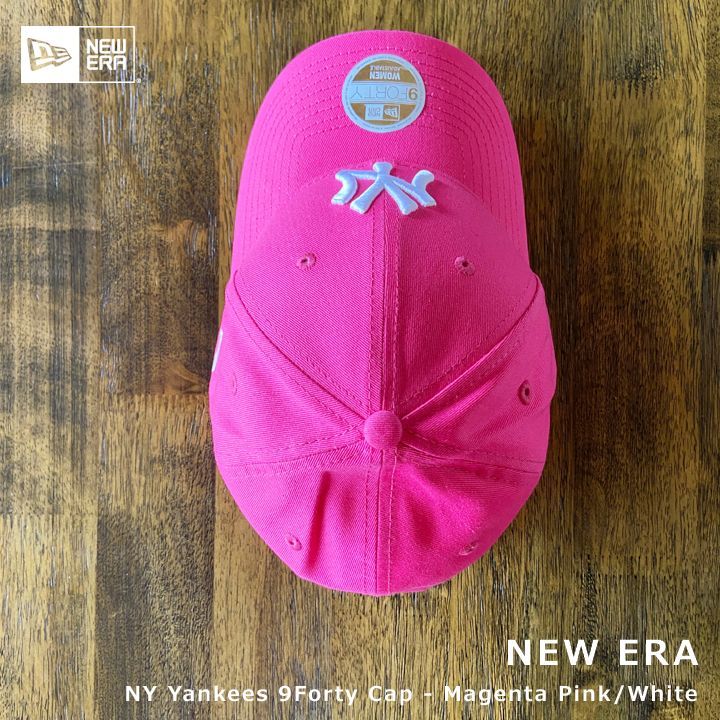 New Era☆NYヤンキース 9Forty Cap マゼンタピンク×ホワイト - メルカリ