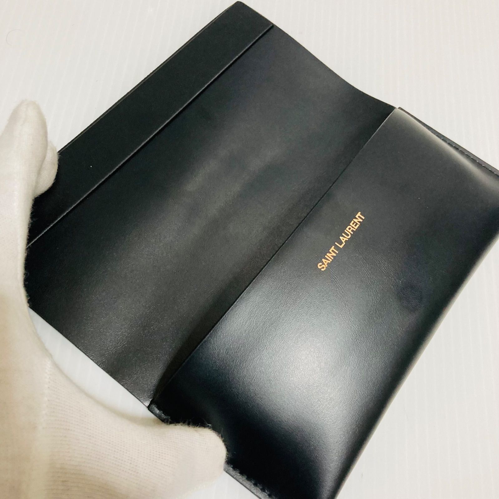 極美品 SAINT LAURENT 正規品 スクエア ケース付 - メルカリ