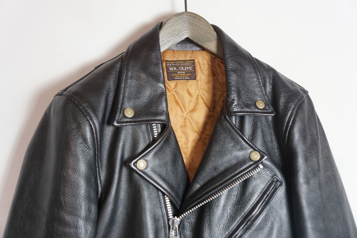 正規 MR.OLIVE ミスター オリーブ ダブル ライダース レザー