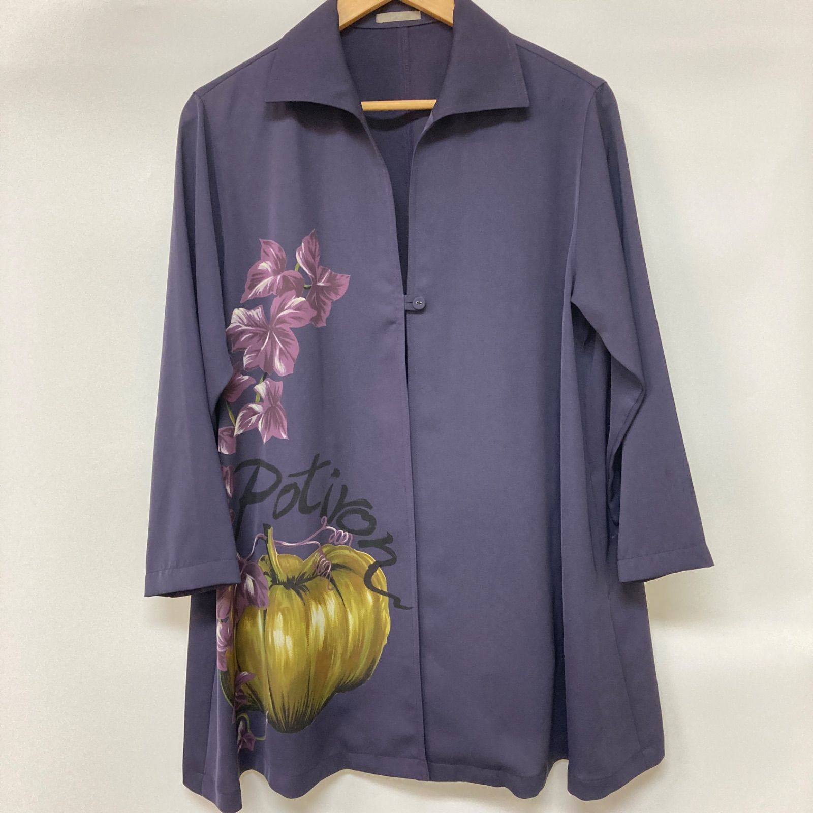 TOKUKO トクコ アウター チェスターコート ワンボタンジャケット パープル レディース 9サイズ CT1770