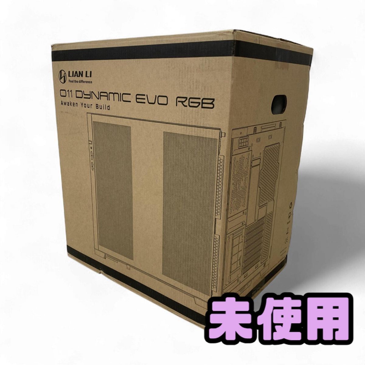 ♥ PCケース ミドルタワー LIAN LI リアンリー O11D EVO RGB ブラック CYK856880相