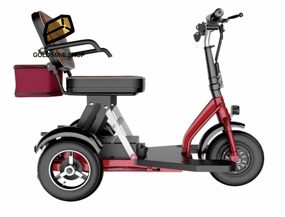リチウムイオン電池シルバーカー車椅子電動ミニカー折り畳み軽量コンパクト電動カート電動シニアカート