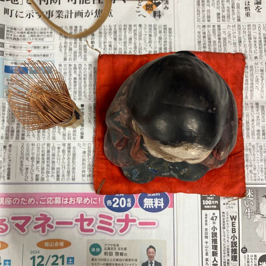 土人形 お多福 銘あり 共箱付き 郷土人形 古玩 骨董品 #964 - メルカリ