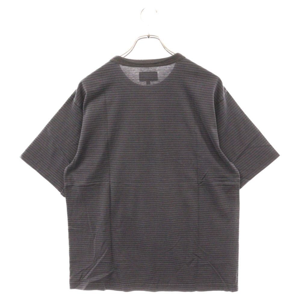 DESCENDANT (ディセンダント) 20SS POSH DESIGN S/S TEE ポシュデザイン ボーダークルーネック 半袖Tシャツ カットソー ネイビー 201ATDS-CSM07S