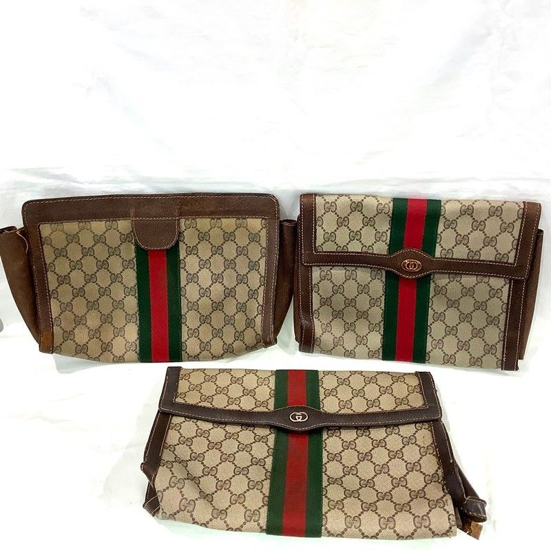 GUCCI グッチ オールドグッチ シェリー シェリーライン クラッチバッグ