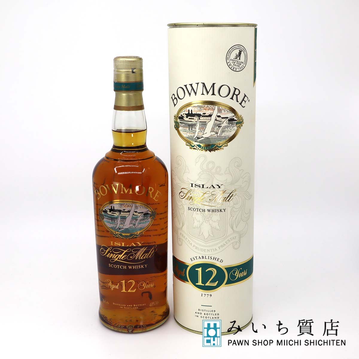 未使用 お酒 ウイスキー BOWMORE ボウモア 12年 カモメラベル 700ml 40