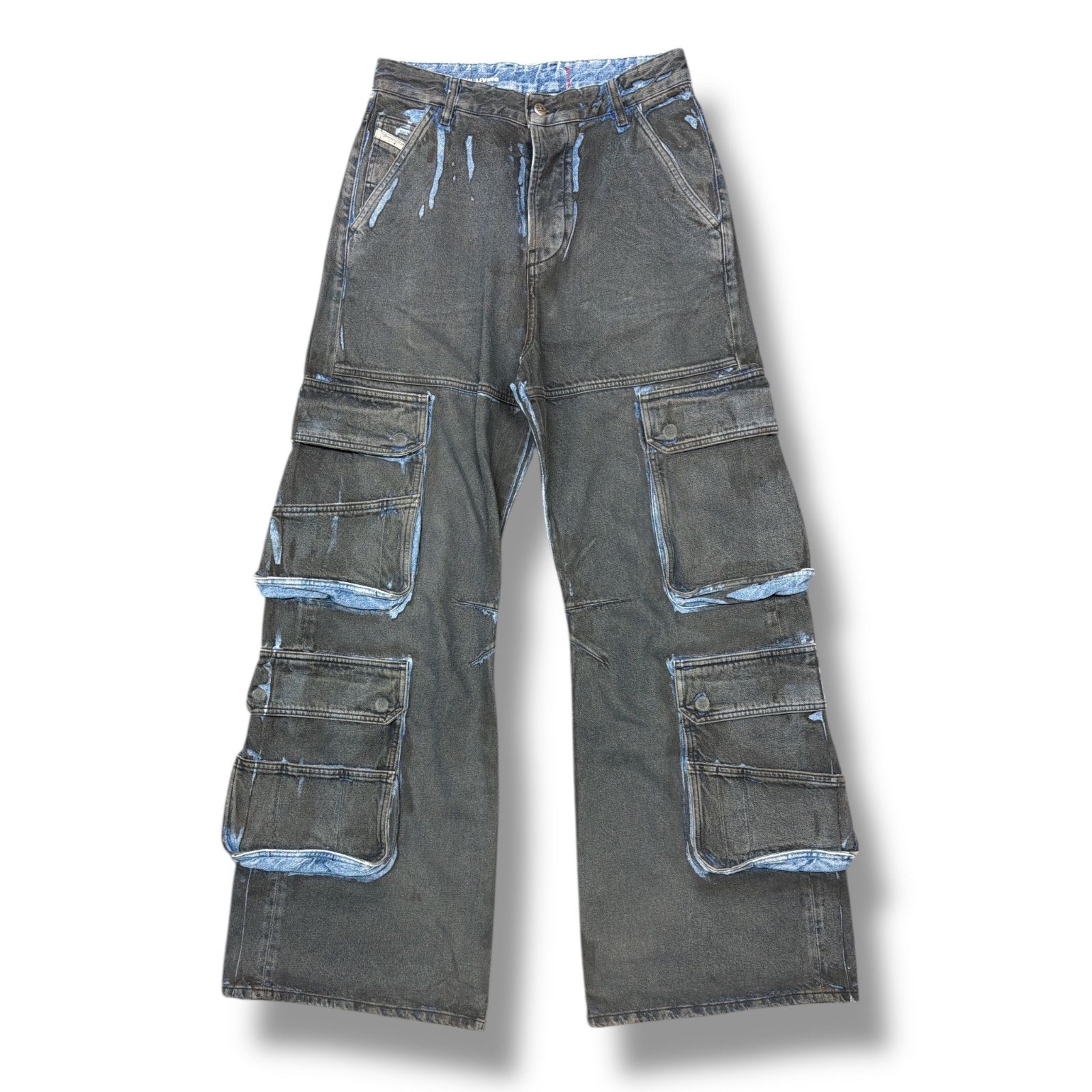 DIESEL D-SIRE cargo マルチカーゴデニム DIESEL ディーゼル D-SIRE-CARGO-S デニムカーゴパンツ ブラック