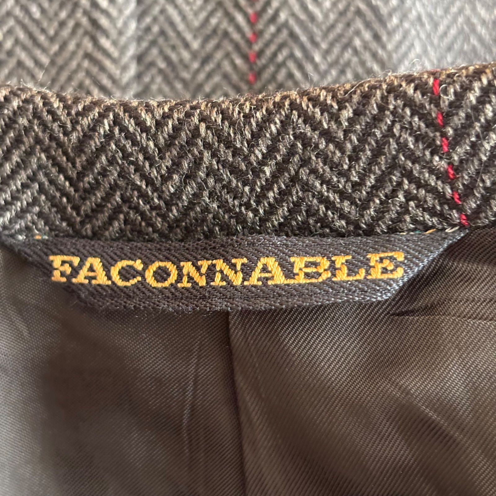 RE241 FACONNABLE ファソナブル テーラードジャケット ウール100 