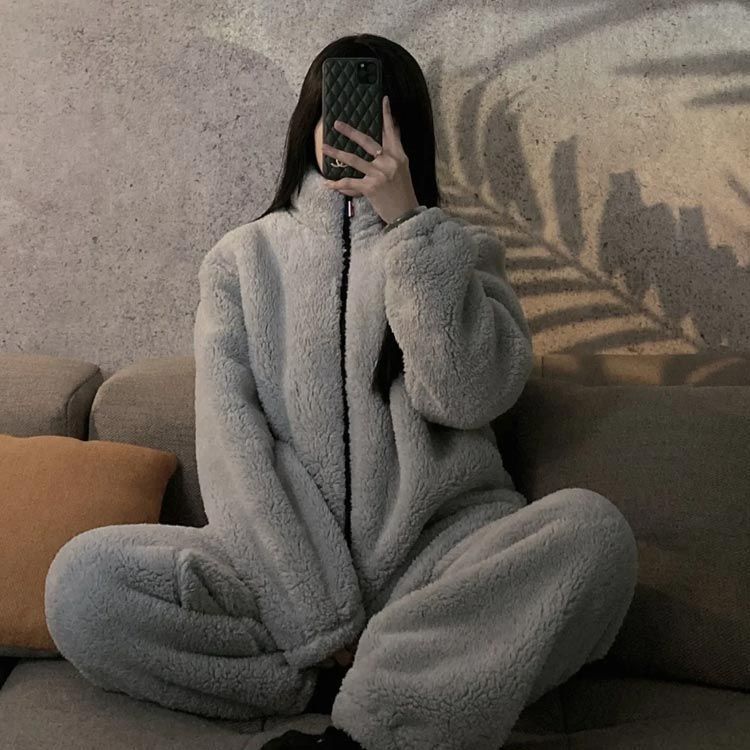 パジャマ ルームウェア カップル もこもこ パジャマ 上下セット ルームウエア ペア 部屋着 ふわふわ モコモコ マイクロファイバー 前開き 長袖 あったか 暖かい 秋冬 冬 大きいサイズ ふわふわ jzxd697