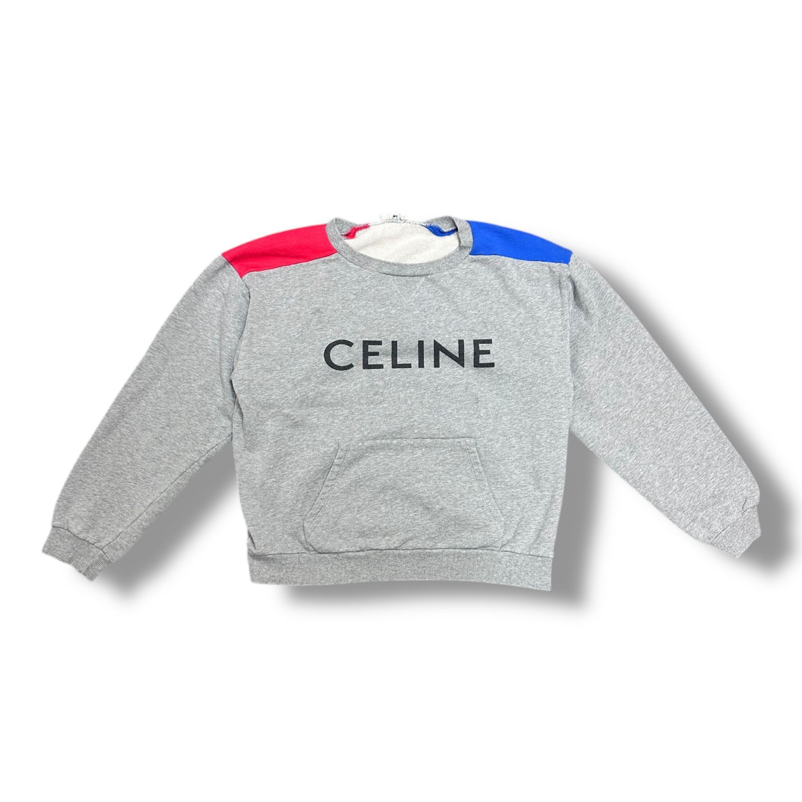 国内正規 CELINE ロゴプリント ルーズスウェットシャツ トレーナー