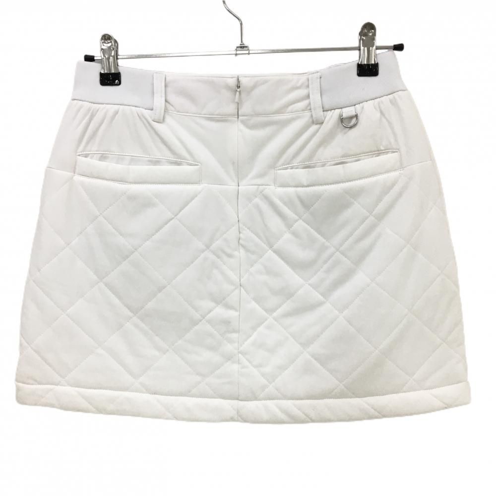 キャロウェイ 中綿スカート 白 キルティング ストレッチ ロゴプリント