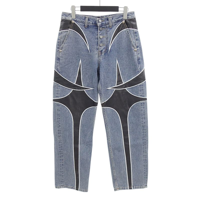 サグクラブ/THUG CLUB TC All Leather Denim Pant レザー切替