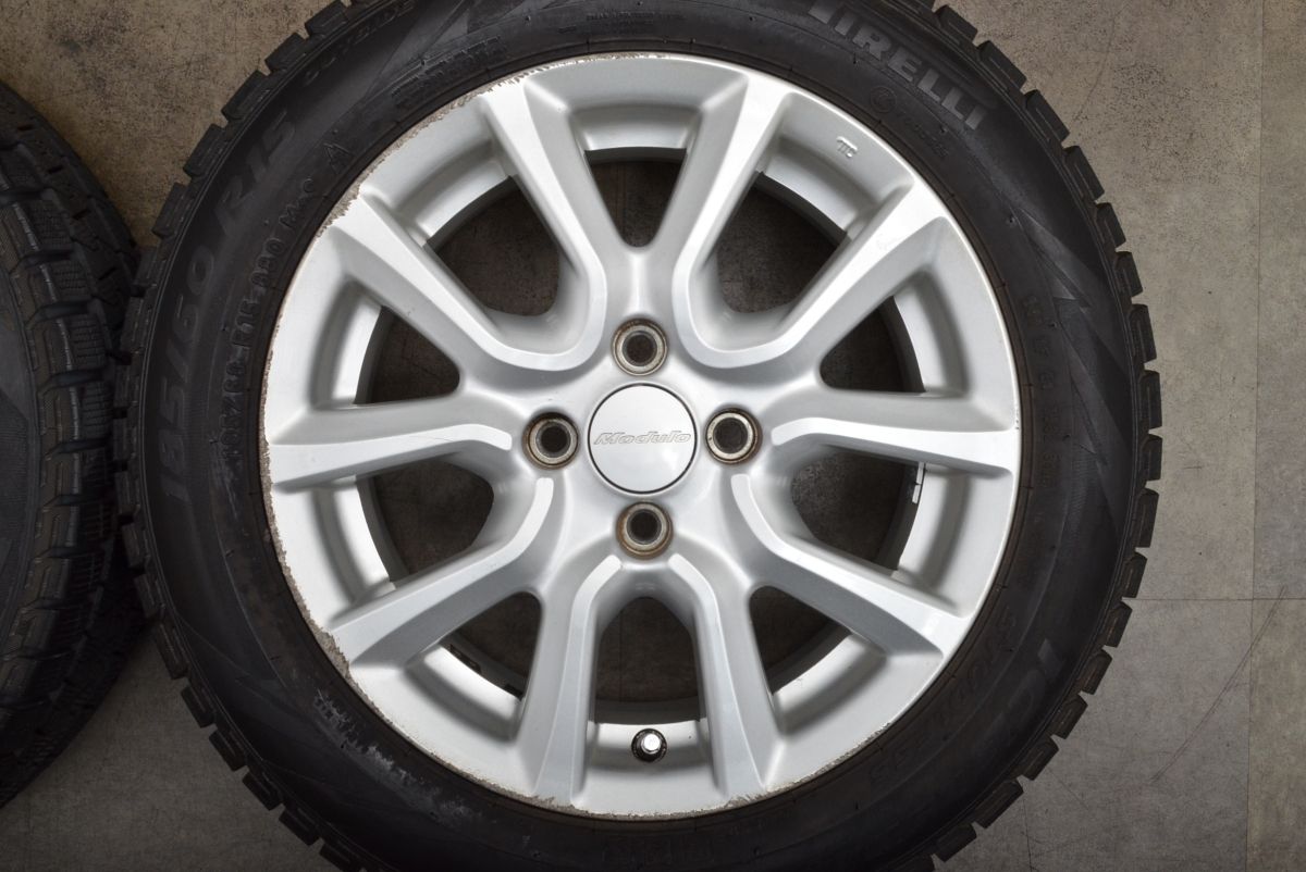 お得な限定プランも多数！ 大 モデューロ Moduro 15in 6J 50 PCD100 ピレリ アイスアシンメトリコ 185 60R15 フィット シャトル グレイス インサイト 【史上最も激安！】