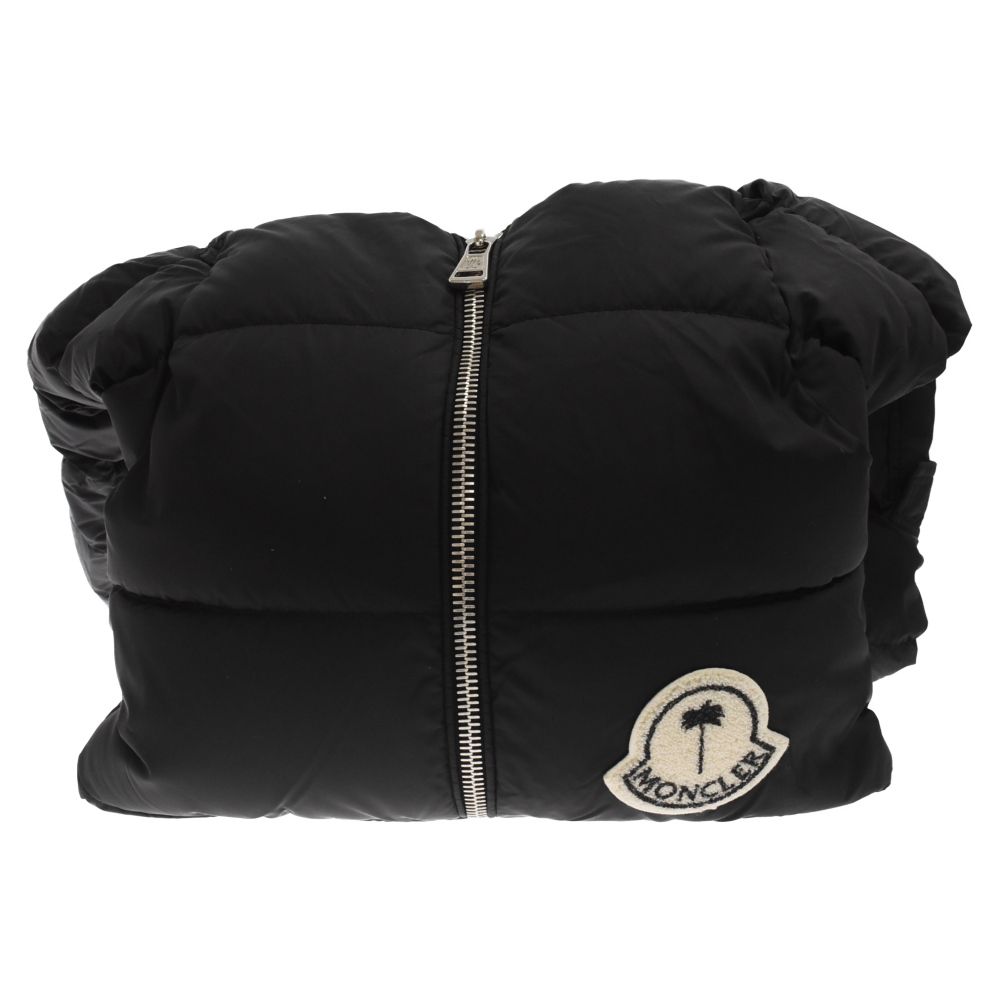 MONCLER (モンクレール) ×Palm Angels Quilted Nylon Shoulder Bag G209L5D50000 パームエンジェルス ナイロンショルダーバッグ ブラック