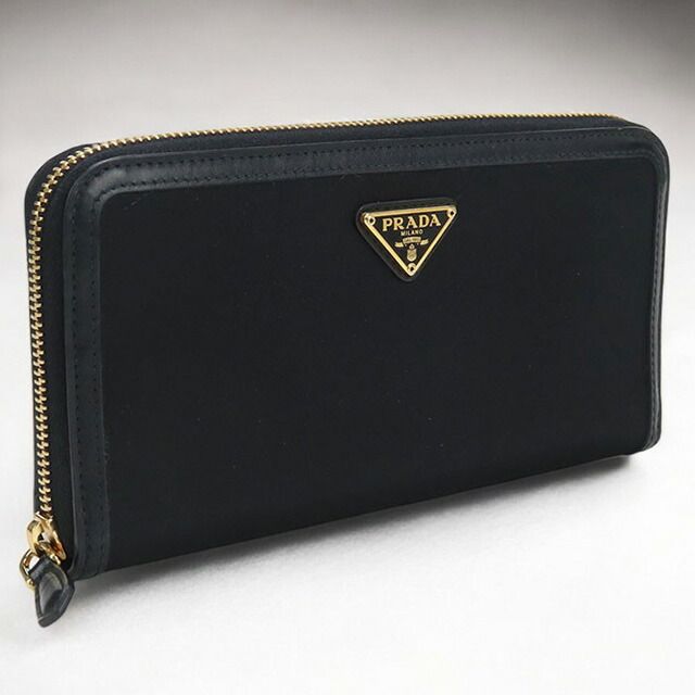 プラダ PRADA 長財布ラウンドファスナー レディース トライアングル