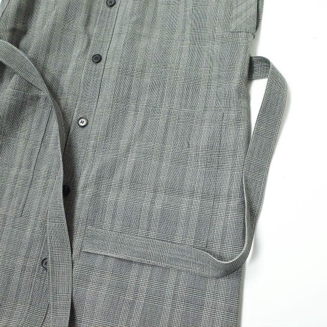 AURALEE オーラリー 日本製 SUMMER WOOL GLEN CHECK ONE-PIECE サマー 