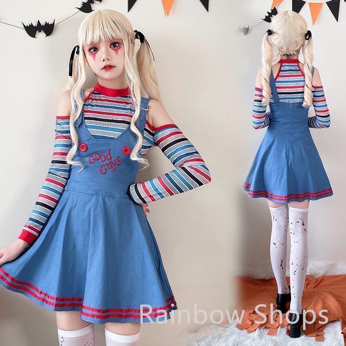 ペア ピザガール ハロウィン 仮装 コスプレ 新品未使用】ハロウィン ピエロ 子供用 大人用 悪魔 子供用 親子