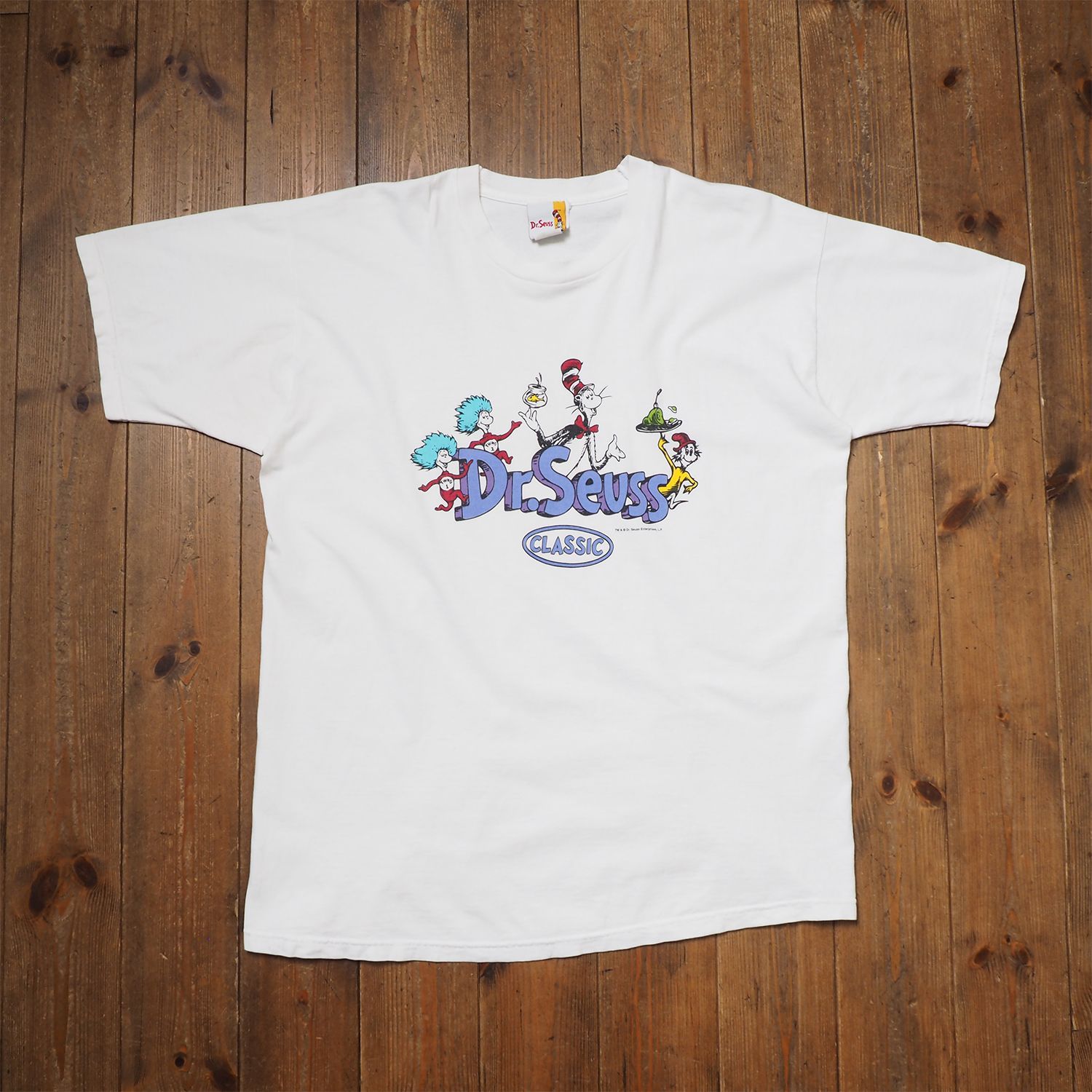 90s Dr. Seuss ドクタースース Tシャツ 絵本 キャットインザ