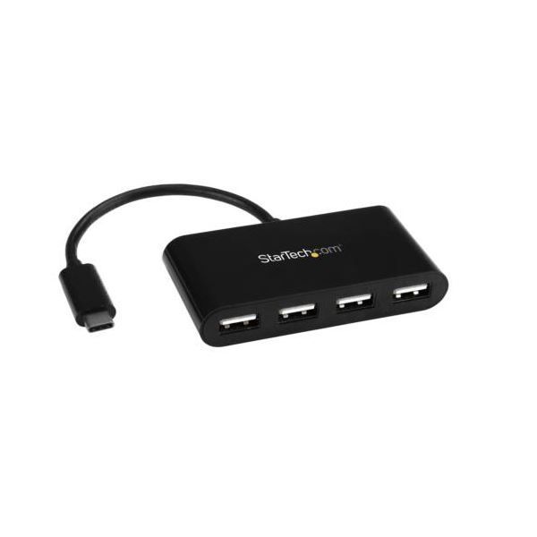 【豊富な，人気】 StarTech.com 4ポート USB2.0ハブ Type-C対応 ブラック ST4200MINIC 1個 スイッチングハブ
