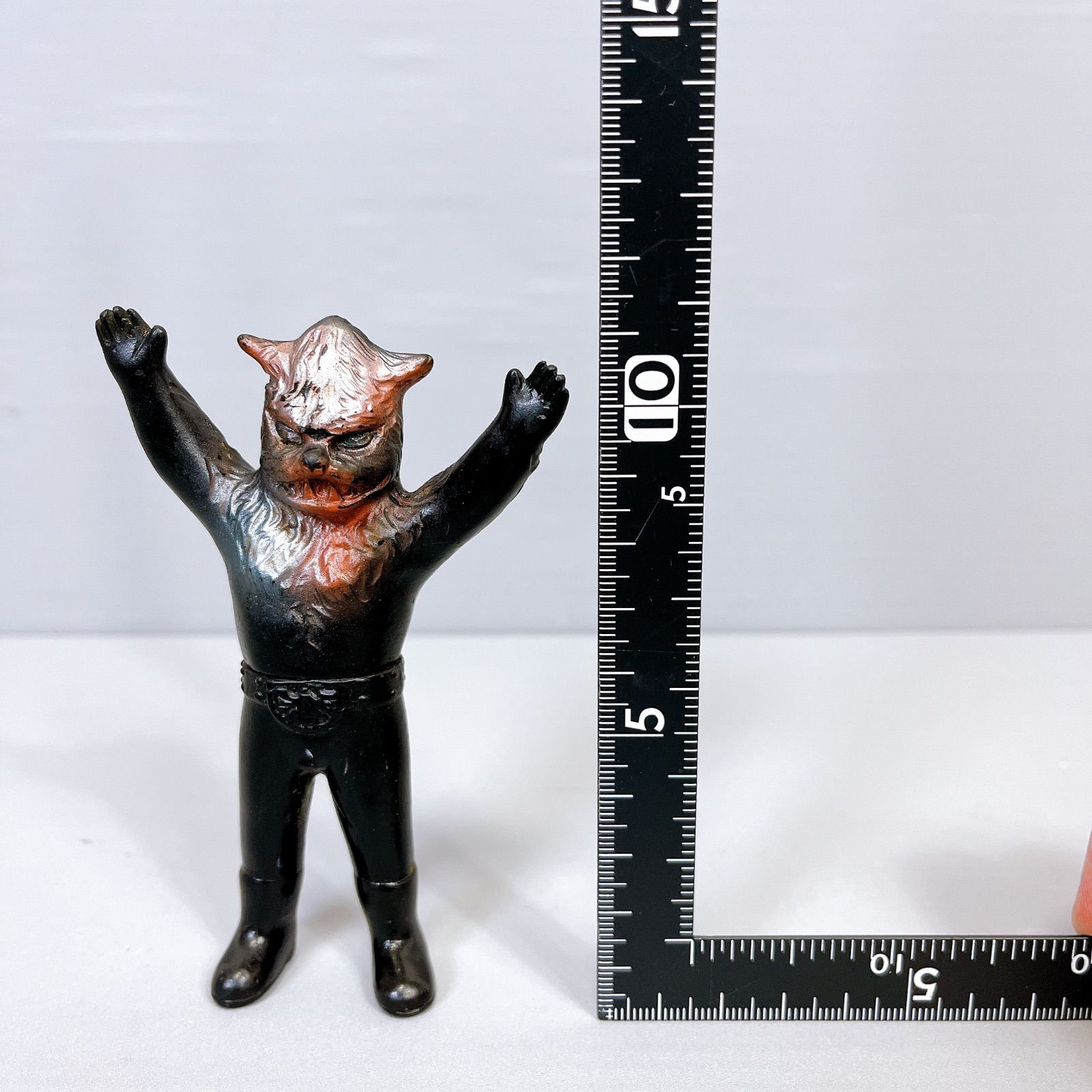 超貴重】 当時物 ミニソフビ 怪人オオカミ男 仮面ライダー 狼男 ポピー