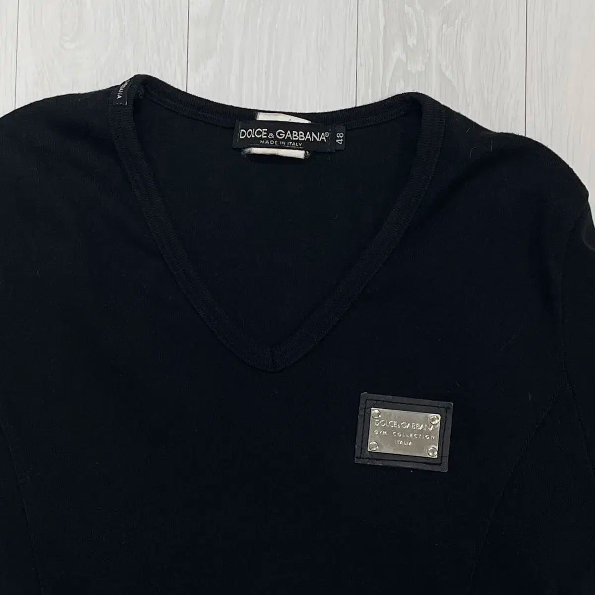 Dolce&Gabbana(ドルチェ＆ガッバーナ) 黒 長袖 T シャツ ( 55