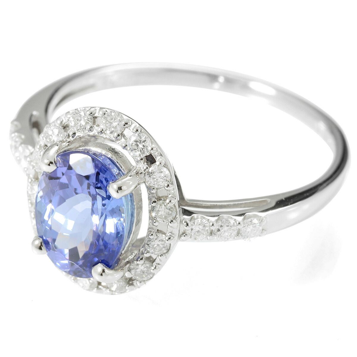 タンザナイト1.70ct ダイヤモンド0.66ct Pt900リング 指輪
