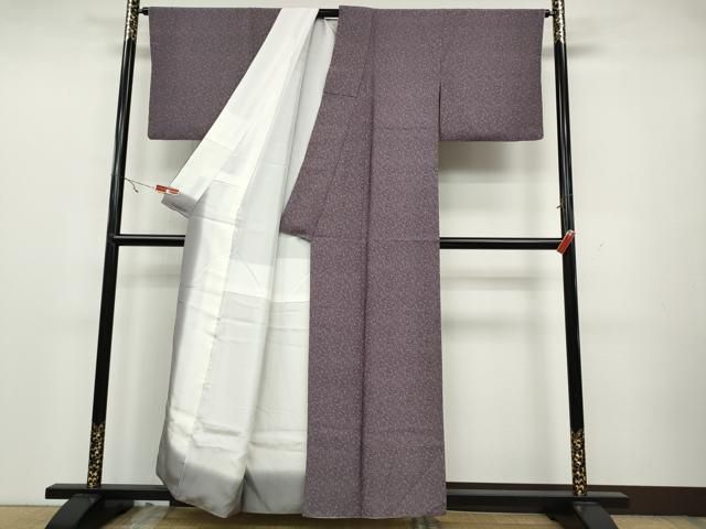 平和屋着物●江戸小紋　笠松風景文　正絹　逸品　AAAW5265br