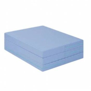 高田ベッド製作所 ポータブルハードマットレス 三つ折りタイプ 幅83×長さ191×厚み8cm ブルー バッグ ブルー TB-1170