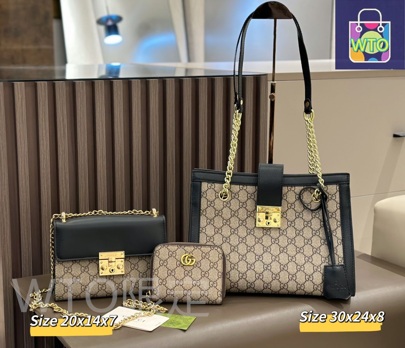 Gucci pon　3品まとめて出品 今日特価】Gucci グッチ 組み合わせパック 三つの割引価格-WTO輸