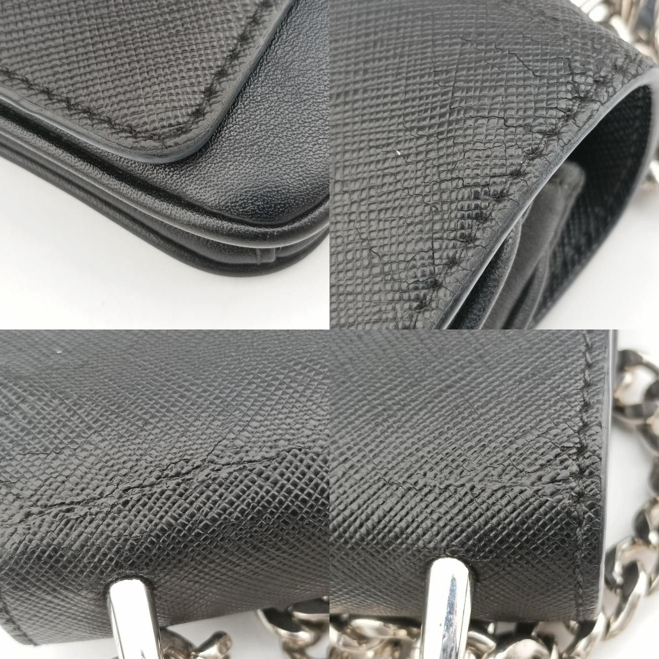 シティ チェーンブラックサフィアーノレザー1BD009204