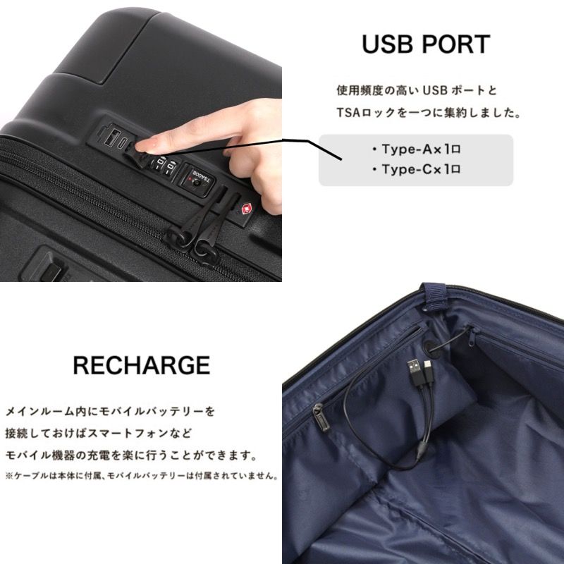 新品 BERMAS バーマス スーツケース 91L 軽量 ダイヤルロック メンズ