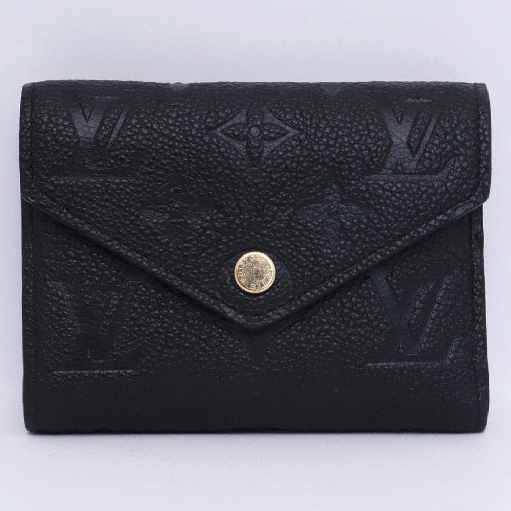 LOUIS VUITTON ポルトフォイユ･ヴィクトリーヌ モノグラム アンプラント ノワール 三つ折り財布 ブラック M64060