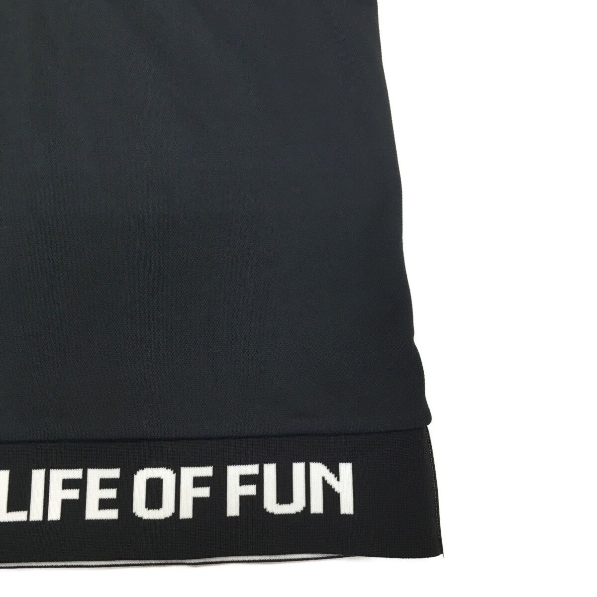 メンズ ハチヤーズ 8YARDS 半袖ポロシャツ L 白×黒 ホワイト×ブラック