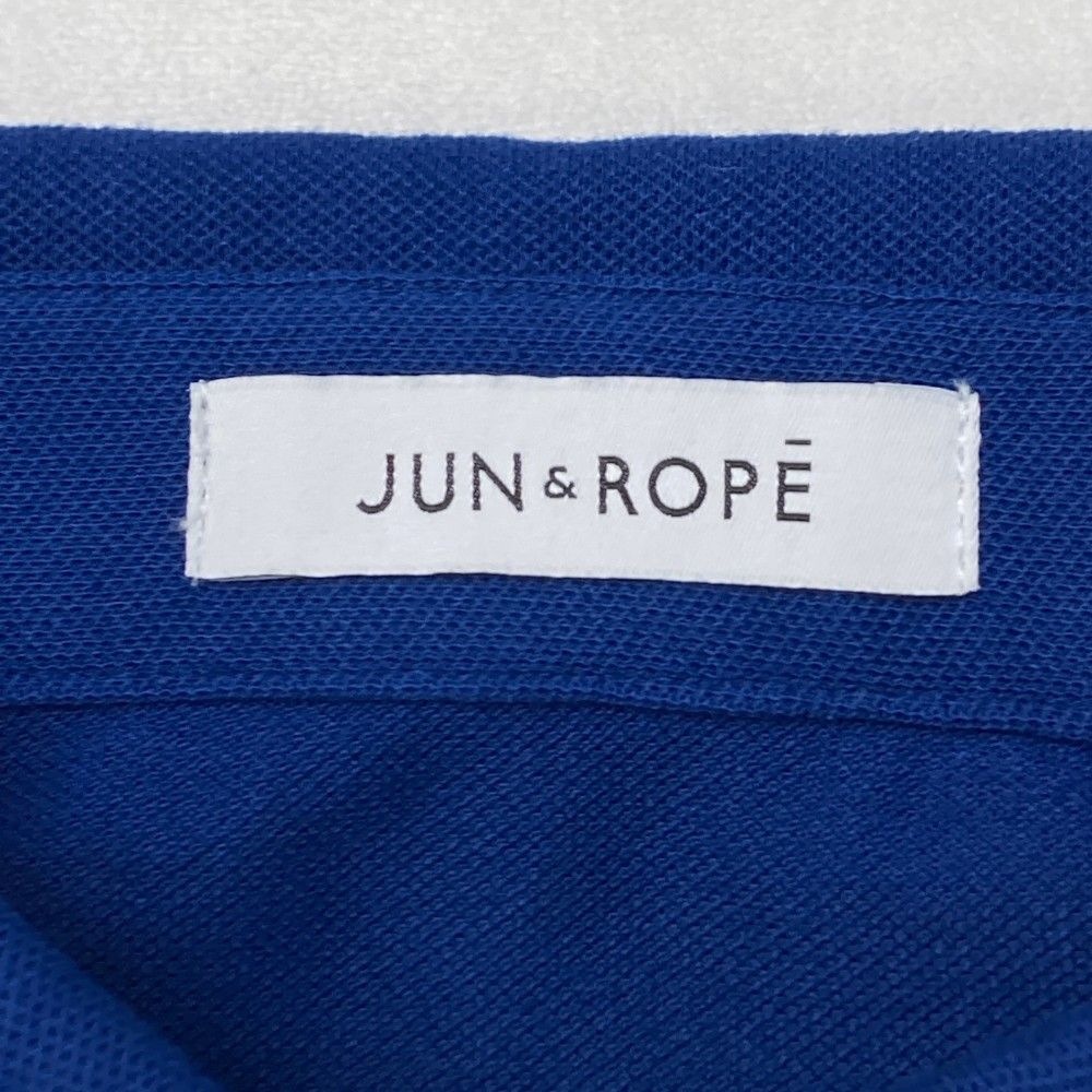 サイズ：M JUN&ROPE ジュン アンド ロペ  長袖ポロシャツ  ブルー系 [240101473658] ゴルフウェア レディース ストスト サイズ：M JUN&ROPE ジュン アンド ロペ 長袖ポロシャツ ブルー
