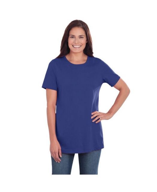 ウーマン ウィズイン レディース Tシャツ トップス Woman Within Women's Plus Size Faux Suede Tee ウーマン ウィズイン レディース Tシャツ トップス Woman Within