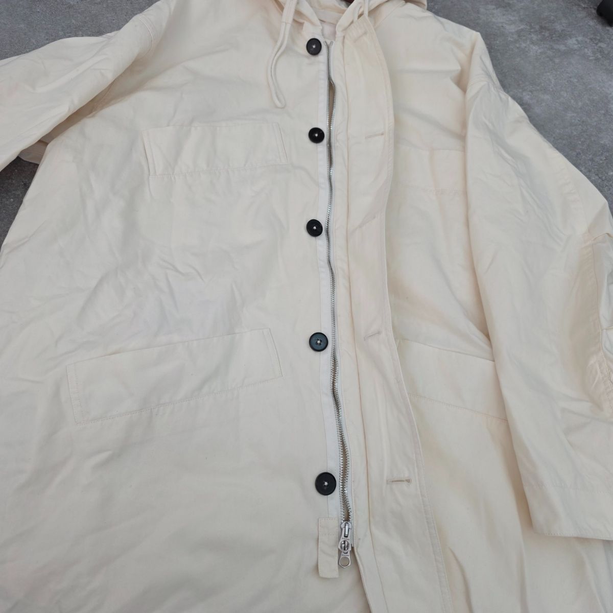 JIL SANDER ジルサンダー フーデットミリタリーコート オーバーサイズ 