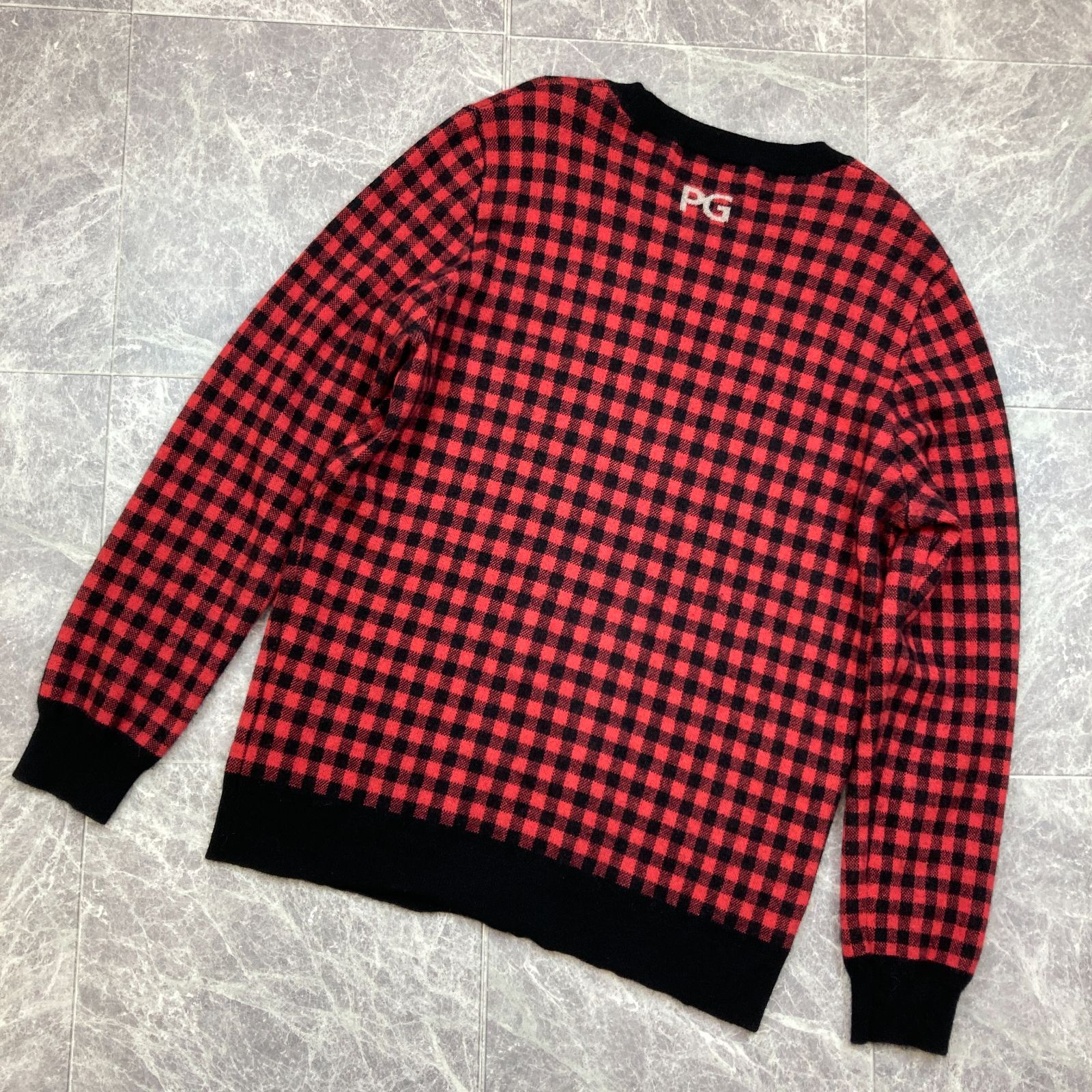 パーリーゲイツカシミヤセーターサイズS PEARLY GATES パーリーゲイツ カシミヤ セーター ニット レッド