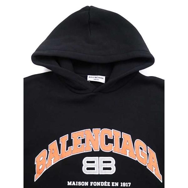 BALENCIAGAバレンシアガ21AWヴィンテージロゴプリント裏起毛スウェット 