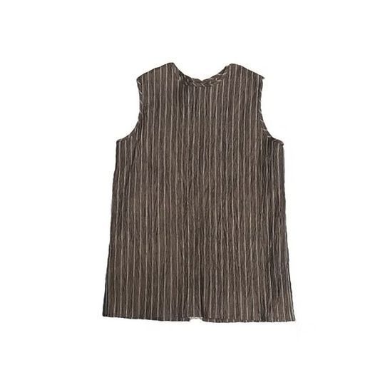 2025春夏 MOUN TEN. マウンテン linen blend nosleeve tunic チュニック レディース ms37-1727f 対象外