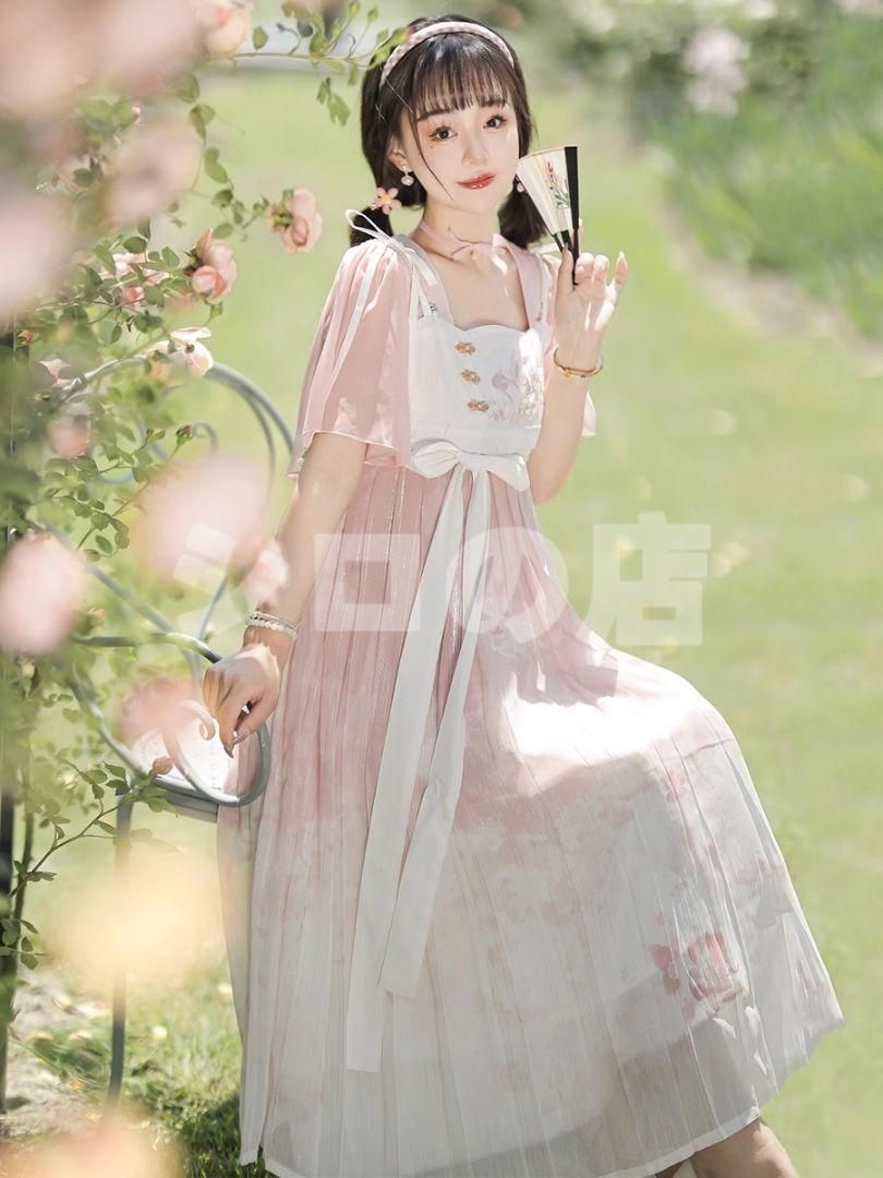 HF-181 豪華刺繍 漢服 かんふく 古風衣装 レトロ風 中華ロリータ コスプレ ワンピース 唐装 仙女服 中華風 美しい刺繍 WWW_TRAVELLANDINDIA_COM