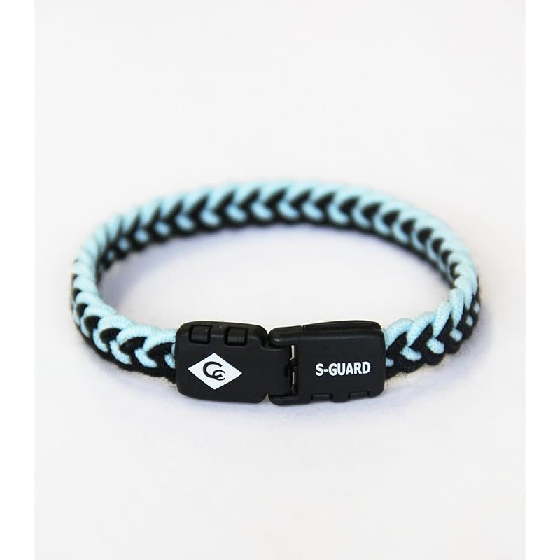 コランコラン Sガード フィタ colancolan Sガード fita 静電気除去 マイナスイオン 黒×水 M（約18.5cm) 1