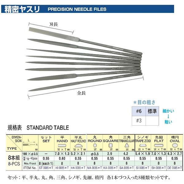 ST00856T 精密ヤスリ