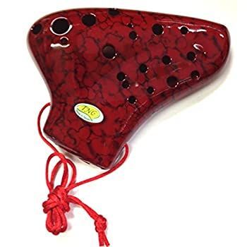 【】 TNG Pla03-AC-Red プラスチック トリプル オカリナ AC レッド