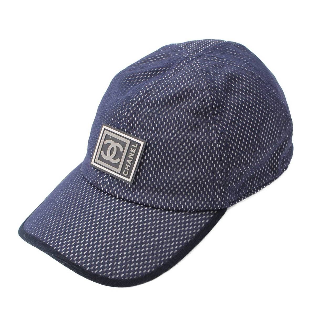 CHANEL シャネルスポーツ メッシュ キャップ シャネル スポーツ メッシュ キャップ ブルー - メルカリ