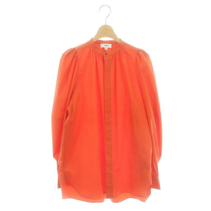 ハイク HYKE 23SS T/C BALLOON SLEEVE SHIRT シャツ 長袖 バンドカラー  