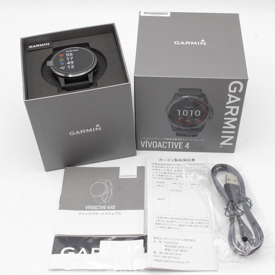 新品】GARMIN vivoactive 4 010-02174-17 Black/Slate スマート ...