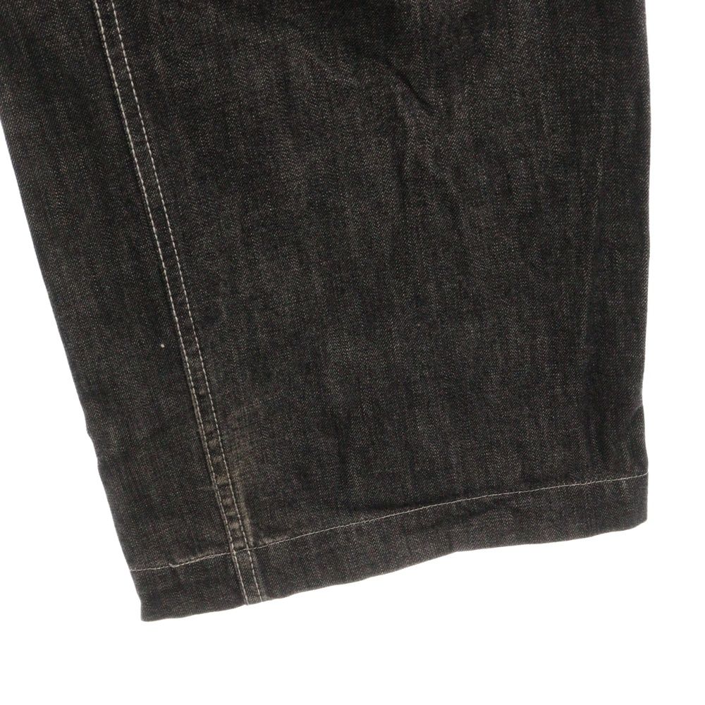 初期 牛タグ TD-03 TENDERLOIN シンチバック ブラックデニム TENDERLOIN (テンダーロイン) TD-03シンチバック ワイド ジーンズ